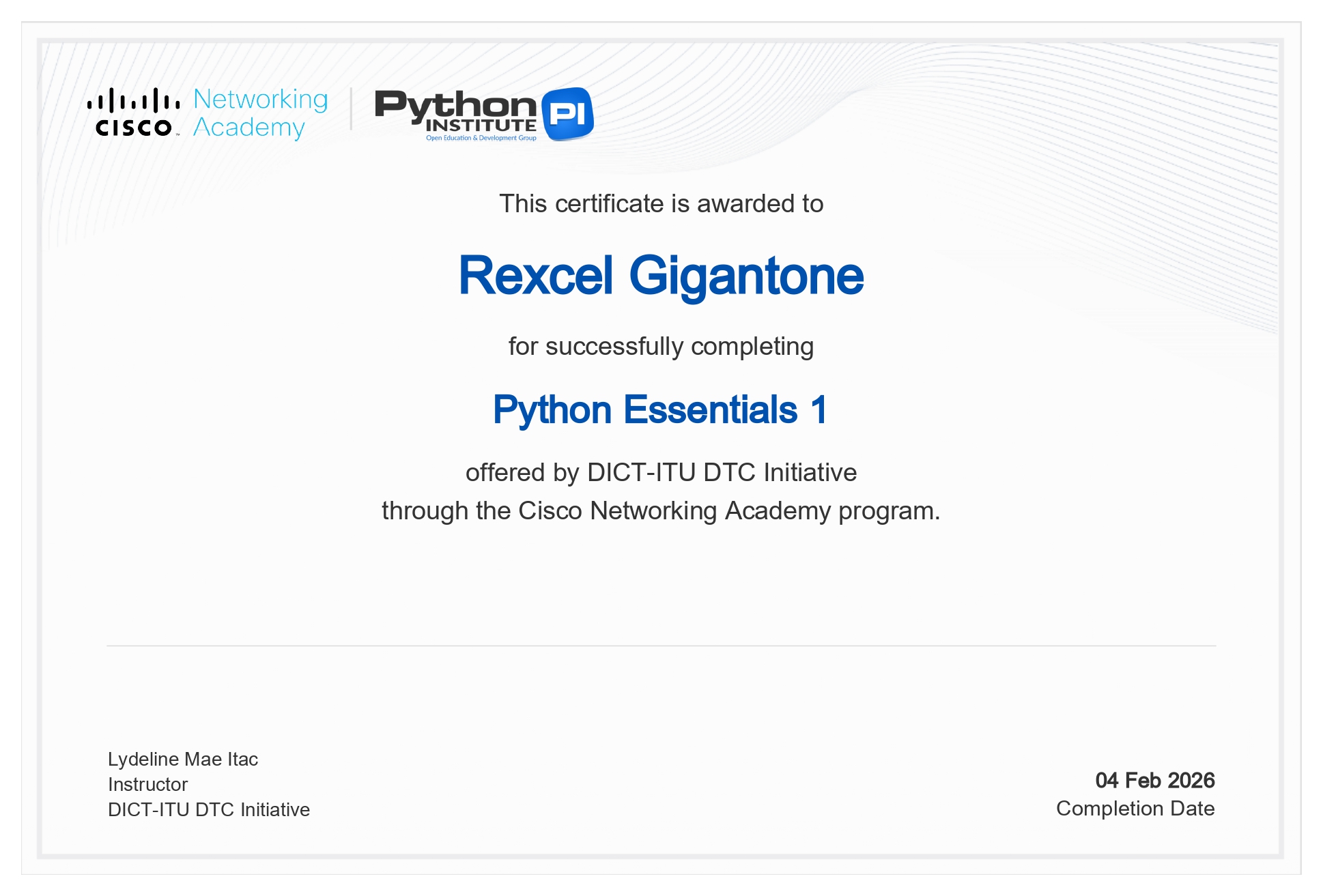 Python Essentials 1