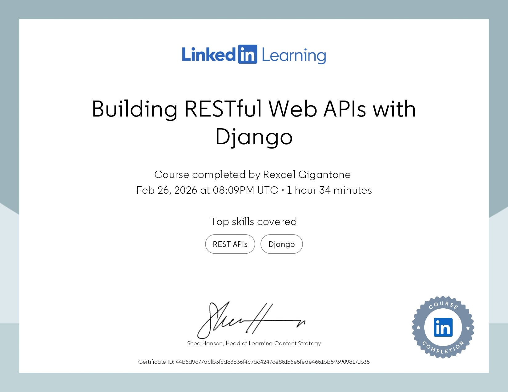 Building RESTful Web APIs with Django