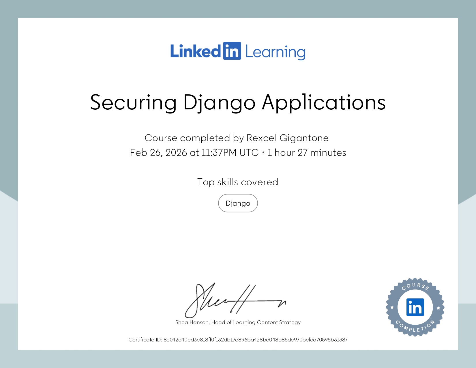 Securing Django Applications