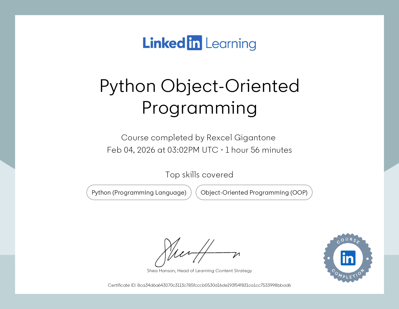 Python Object-Oriented Programming